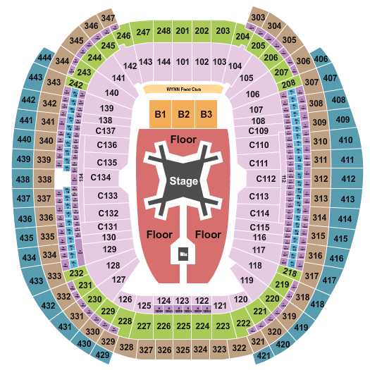 Allegiant Stadium Luke Combs Seating Chart